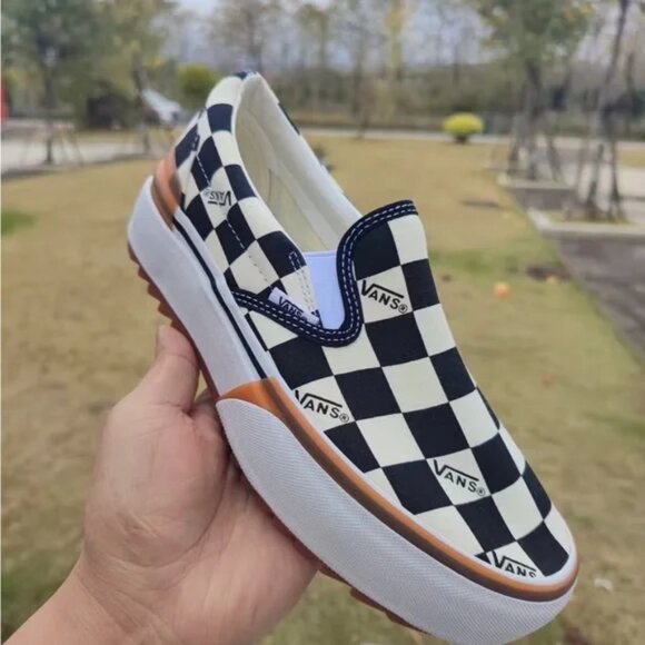 VANS Era Stacked Checkerboard Slip On Canvas Shoes - Picture 5 of 5
